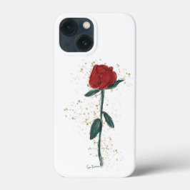 Flor de ilustração de abstrato de rosa vermelha de