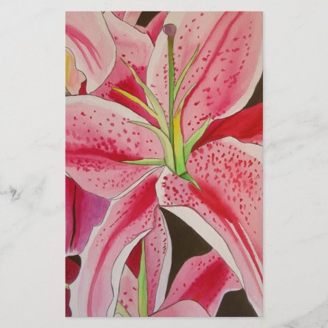 Flor de lágrimas cor-de-água rosa-Stargazazer (Frente)
