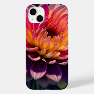 Flor de Laranja Quente e Dália Rosa