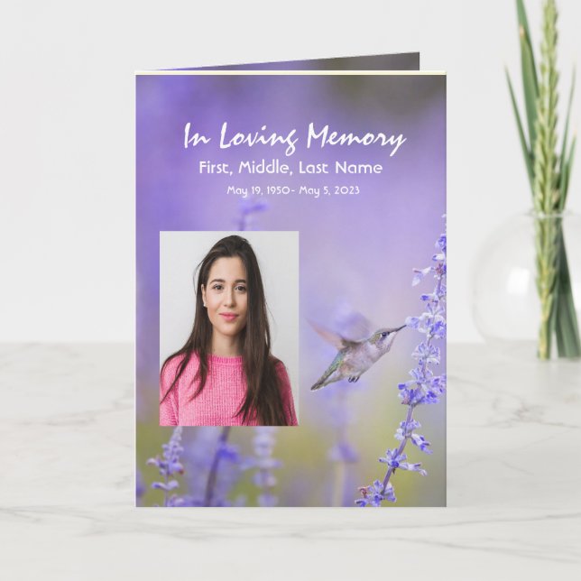 Flor de Lavanda personalizada do Programa Funciona (Frente)