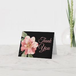 Flor de Lírio Rosa de Agradecimento Floral Cartão 