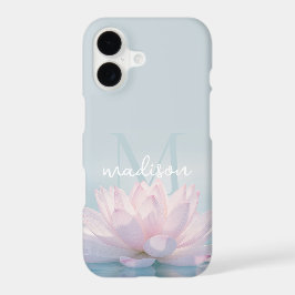 Flor de Lótus Branca Personalizada