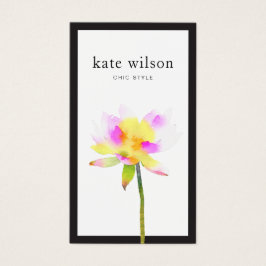 Flor de Lotus de Cor de Água Moderna Elegante