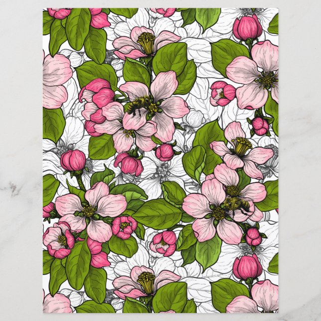 Flor de maçã em branco (Frente)