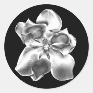 Flor de Magnolia Metálica em autocolantes