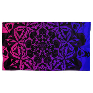 flor de mandala rosa e roxa