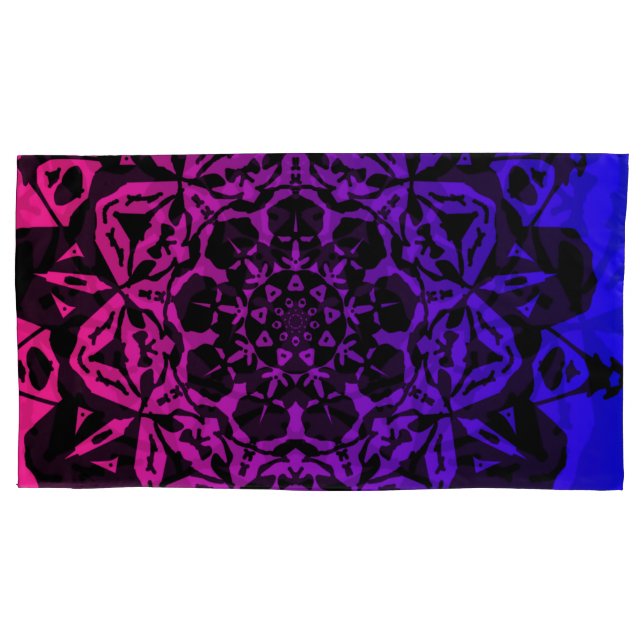 flor de mandala rosa e roxa (Frente)