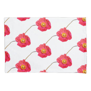 Flor de papoila rosa vermelha