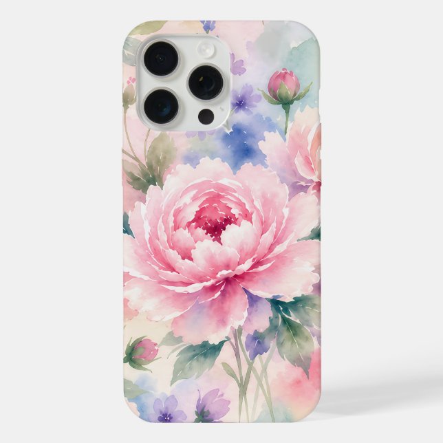 Flor de Peônia Aquarela (Verso)