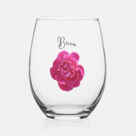 Flor de Peônias Rosa Vibrante Personalizado