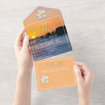 Flor de Plumeria Branca com Sunset Ouro, Casamento