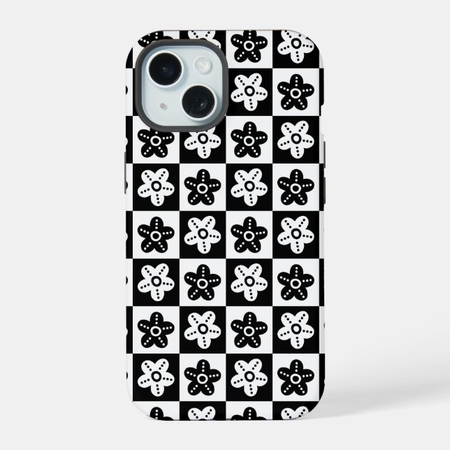 Flor de Ponto Preto Branco (Verso)
