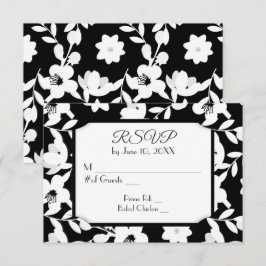 Flor de Preto e Branco RSVP