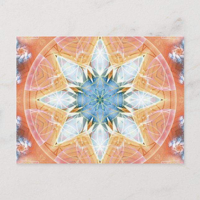 Flor de vida Mandala 3 Cartões (Frente)