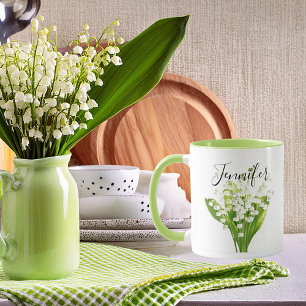 Flor do mês de nascimento - caneca personalizada 