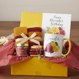 Flor do mês de nascimento-Novembro caneca personal