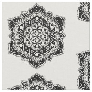 Flor do tecido da mandala da vida