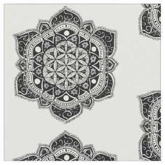 Flor do tecido da mandala da vida