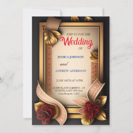 flor elegante cartão 3d