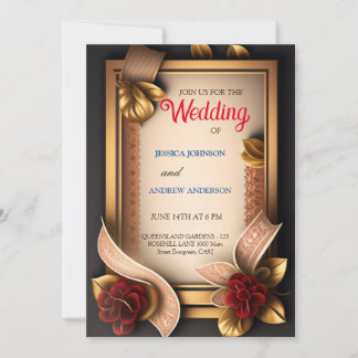 flor elegante cartão 3d