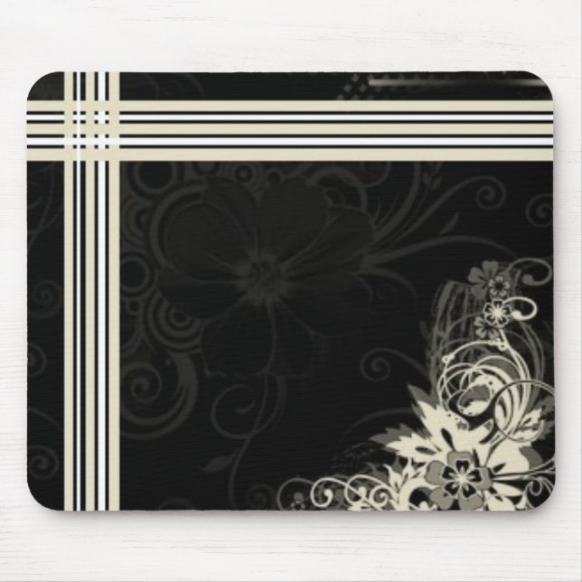 Flor elegante Mousepad (Frente)