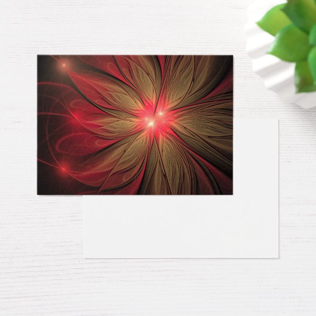 Flor fractal de fanfarrão vermelho (Mesa)