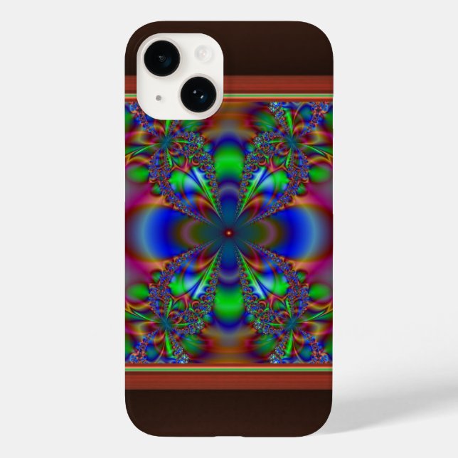 Flor Fractal em Múltiplas Cores (Verso)