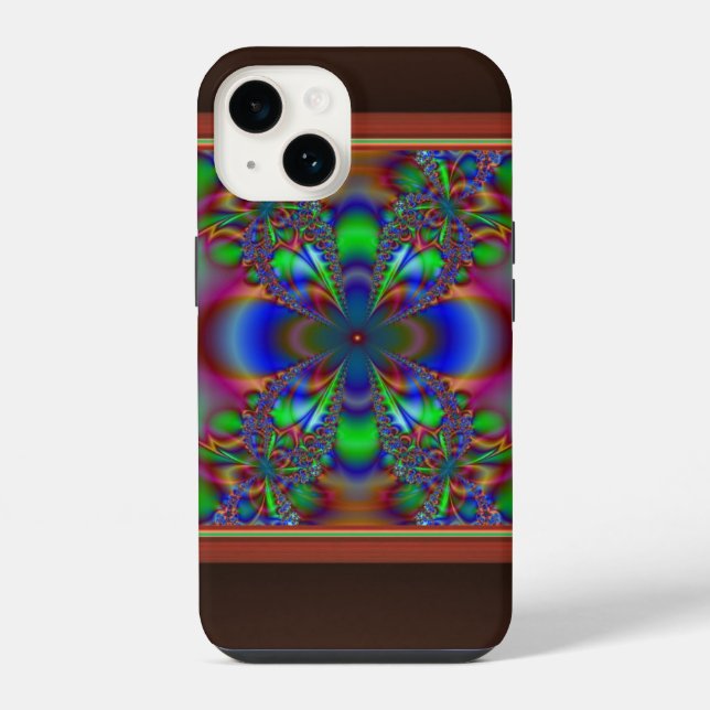 Flor Fractal em Múltiplas Cores (Verso)