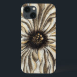 Flor Fresco no Fundo do Tan<br><div class="desc">Uma cabeça grande de flor constitui a maioria deste fresco. Descansando sobre um fundo bronzeado, a peça tem uma sensação muito rústica. Isso seria uma ótima adição para qualquer casa!</div>
