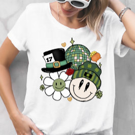 Flor giro e Ruas sorridentes. T-shirt do dia do Pa