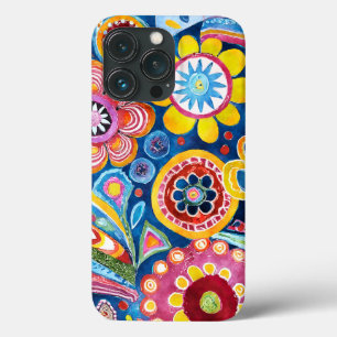 Flor Hippie Divertido Padrão