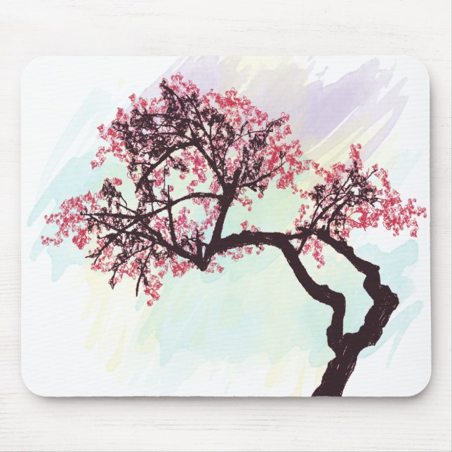Flor japonesa Mousepad da árvore de cereja (Frente)