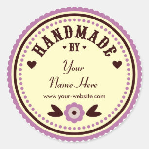 Flor Lilac Feita À Mão Por Autocolantes Personaliz