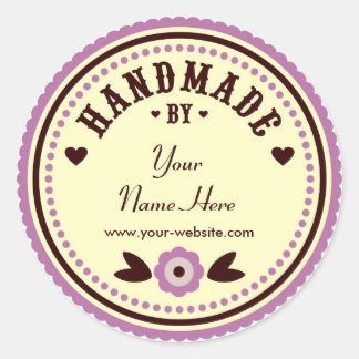 Flor Lilac Feita À Mão Por Autocolantes Personaliz