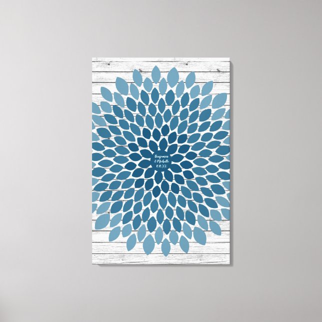 Flor - Livro de Convidados da Canvas de Assinatura (Frente)