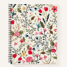 Flor Luxusta Notebook espiral