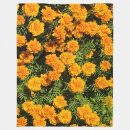 Flor Marigold no cobertor de velo