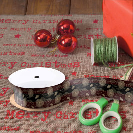 Flor Maroon Preto Stripes Padrão Liberdade Floral