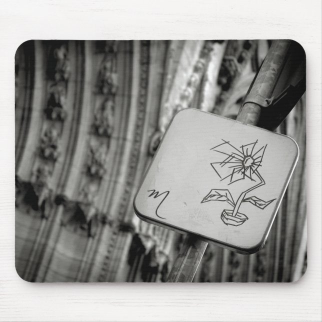 Flor moderna Mousepad (Frente)