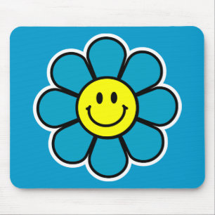 Flor Mousepad (azul)