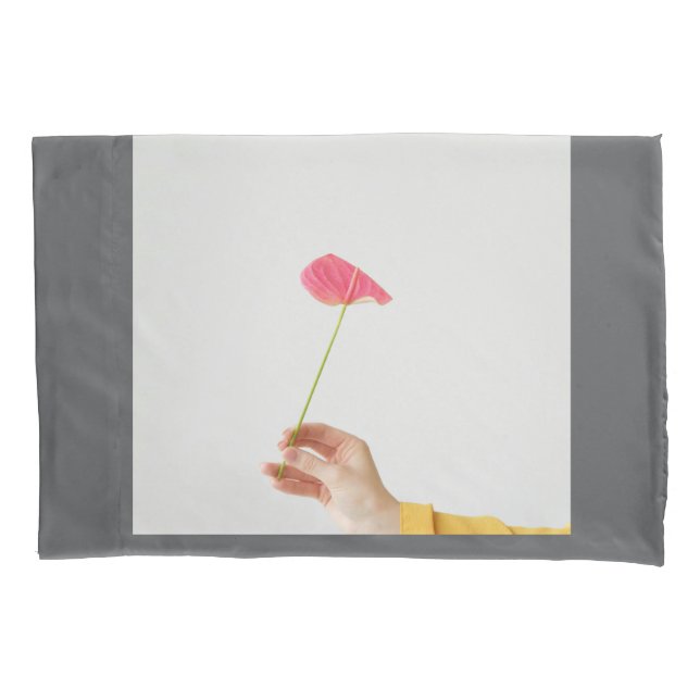 "Flor no Cobrir de Travesseiro Mão (Frente)