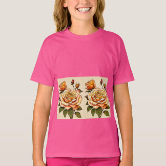 "Flor no estilo: T-Shirt de Rosa Skater para
