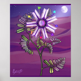 Flor no Poster do deserto