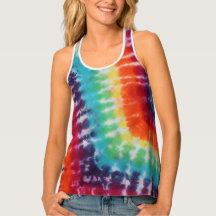 Flor Power Hippie Tie Dye Rainbow