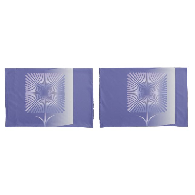 Flor quadrada violeta (Frente - conjunto)