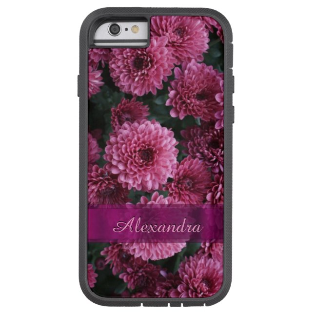 Flor rosa bonito e personalizada Chrysanthemum (Verso)