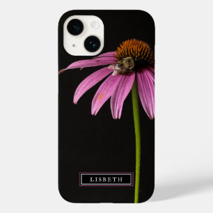 Flor rosa e capas de iphone de abelha