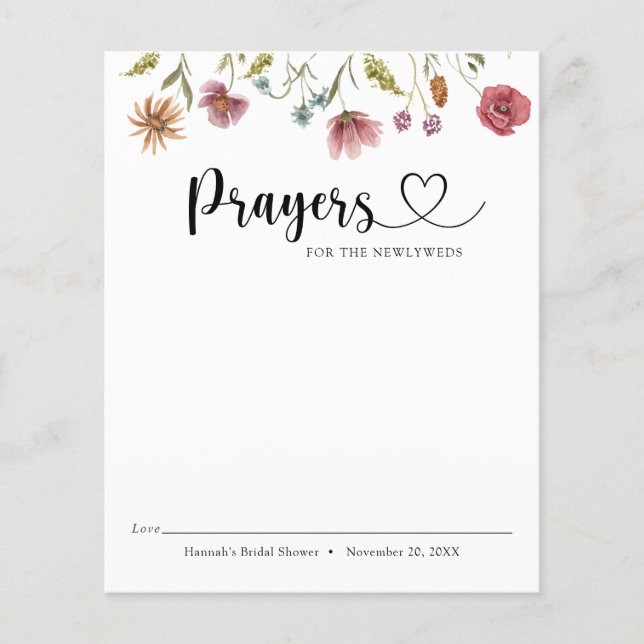 Flor Selvagem em Orações Bloombianas para os Recém (Frente)