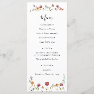 Flor selvagem no Bloom Menu