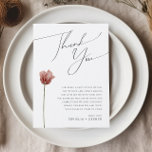 Flor selvagem simples | Cartões de agradecimentos<br><div class="desc">Esta flor selvagem simples | cartões de agradecimentos de mesa de recepção é perfeito para o seu casamento bíblico. O singular brilhante, encantado floral rosa dá a este produto uma sensação artística e delicada que é um simples design moderno. Este olhar vai correr bem em qualquer época de casamento: primavera,...</div>